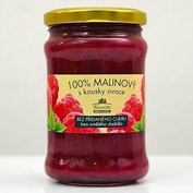 Kvasnička 100% malinový džem s kousky ovoce (200 g)