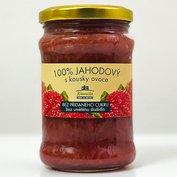 Kvasnička 100 % jahodový džem s kousky ovoce (200 g)